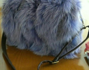 FOX FUR BAG In Any Color!Brand New Real Natural Genuine Fur!