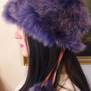 FOX FUR HAT!Brand New Real Natural Genuine Fur!