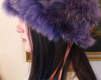 FOX FUR HAT!Brand New Real Natural Genuine Fur!