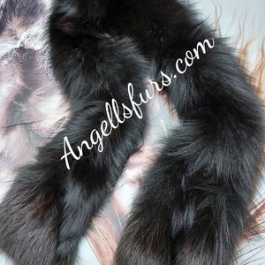 LONG FOX SCARF!Double side Fox! Brand New Natural Real Genuine Fur! Unisex
