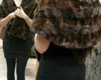 MINK Fur Etol Scarf!Brand New Real Natural Genuine Fur