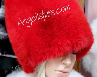 TALL FOX Fur UNISEX Hats!Brand New Real Natural Genuine Fur!