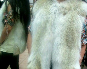 Coyote Fur Vest!Brand New Real Natural Genuine Fur