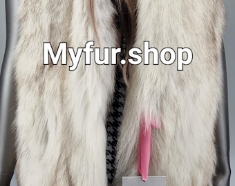 SALE!BLUE FOX Vest!Order Any color!Brand New Real Natural Genuine Fur!