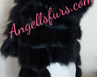 HOODED FOX SHORT Fur!Brand New Real Natural Genuine Fur!