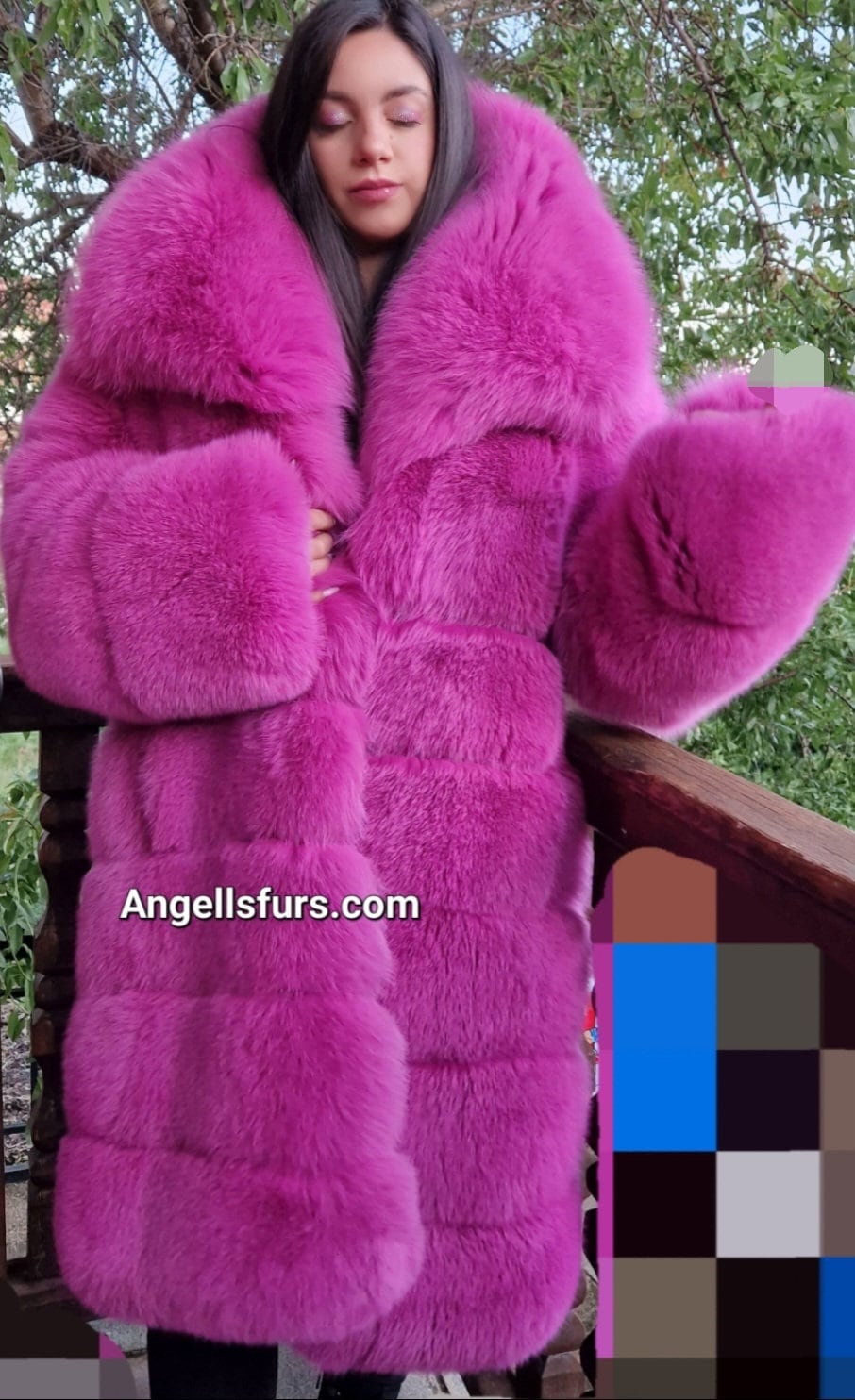 muguet volume fake fur coat ピンク muguet volume fake fur coat ピンク