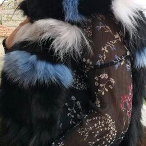 LONG FOX scarf!Brand New Real Natural Genuine Fur