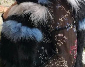LONG FOX scarf!Brand New Real Natural Genuine Fur