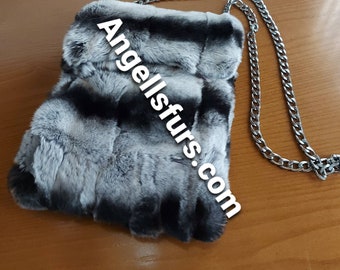 REX CROSSBODY BAG!Brand New Real Natural Genuine Fur!