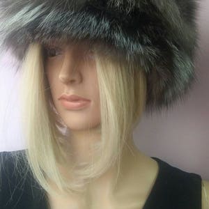 SILVER FOX Hat!Brand New Real Natural Genuine Fur!