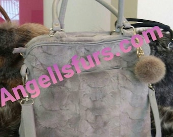 MINK Fur Bag!Brand New Real Natural Genuine Fur