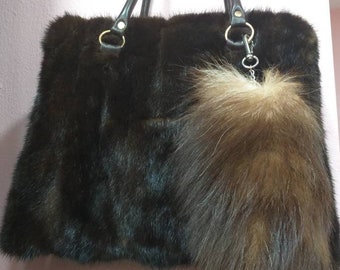 THREE FOX TAILS keychains!Brand New Real Natural Genuine Fur!