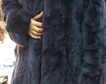 REX LONG FUR Coat!Order Any Color!Brand New Real Natural Genuine Fur!