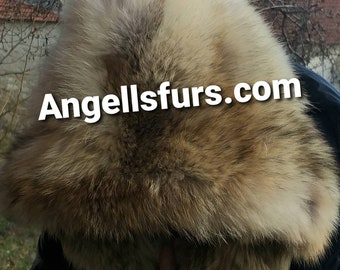 COYOTE HOOD!UNISEX!Brand New Real Natural Genuine Fur!