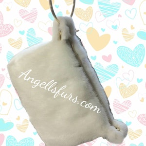 MINK FUR BAG!Order Any color!Brand New Real Natural Genuine Fur!