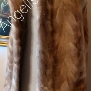 LONG MINK Fur Vest!Brand New Real Natural Genuine Fur!