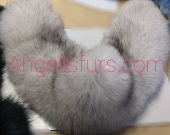 BLUE FOX COLLARS!Brand New Real Natural Genuine Fur!