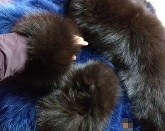 FOX FUR CUFFS!Order in any color!Brand New Real Natural Genuine Fur!