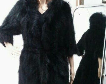 Hooded FOX Fur Coat!Brand New Real Natural Genuine Fur