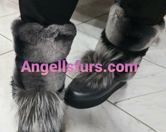 Just in! New Real FUR SOCKS for wrapping your LegS or your BOOTS! Order Any color!
