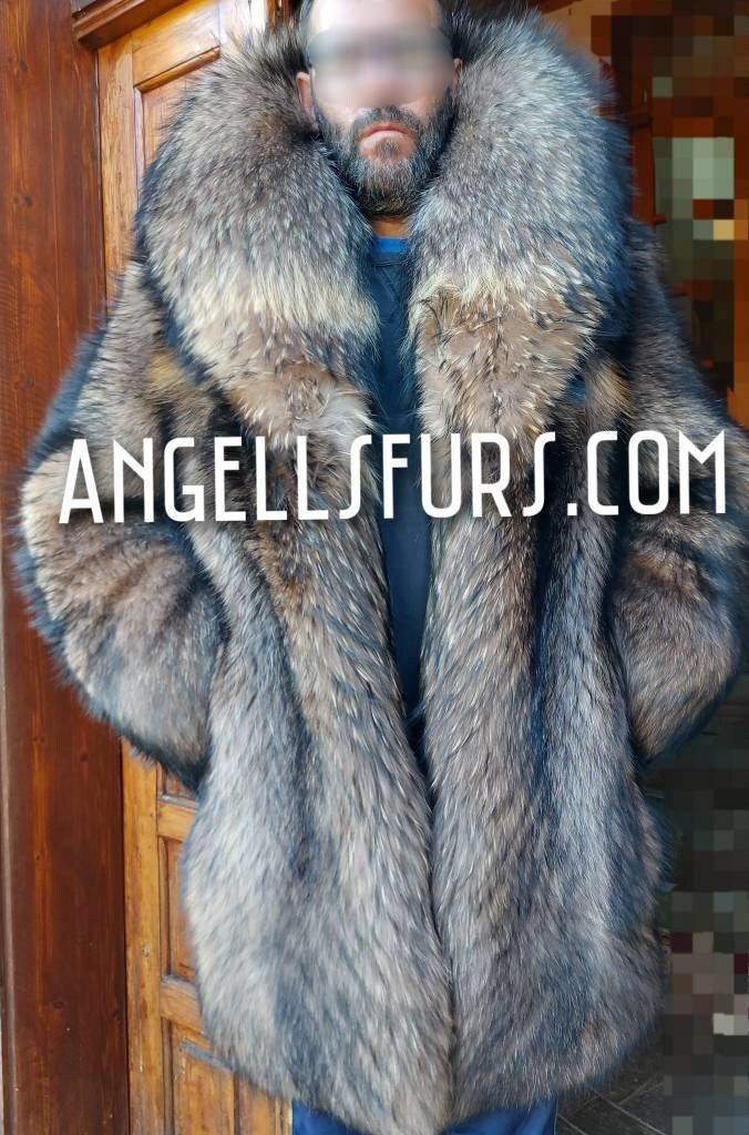 Emilio Gucci Vintage 1970s Genuine Fur Coat Long Stroller