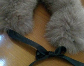 FOX FUR SMALL Collar!Brand New Real Natural Genuine Fur!