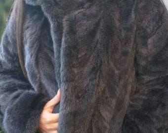 MINK FUR JACKET!Brand New Real Natural Genuine Fur!