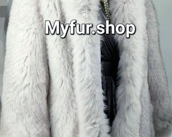 BLUE FOX FULLPELTS coat!Brand New Real Natural Genuine Fur!