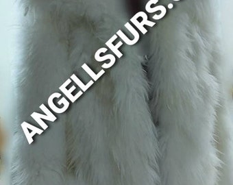 MEN'S New Real Natural Long SHEEP Fur COAT!