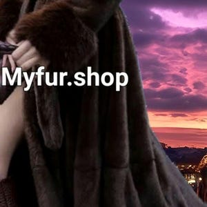 Casaco de pele MINK Fullpelts de comprimento total! Pele genuína natural e nova!
