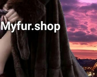 MINK Fullpelts Full length Fur Coat!Brand New Real Natural Genuine Fur!