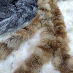 2 RED FOX TRIMS!Brand New Real Natural Genuine Fur!
