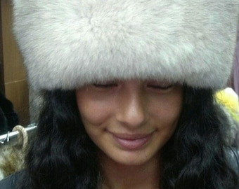 Blue Fox fullpelt Fur HAT!Brand New Real Natural Genuine Fur