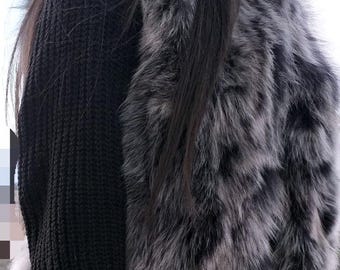 Fox Fur Vest!Brand New Real Natural Genuine Fur