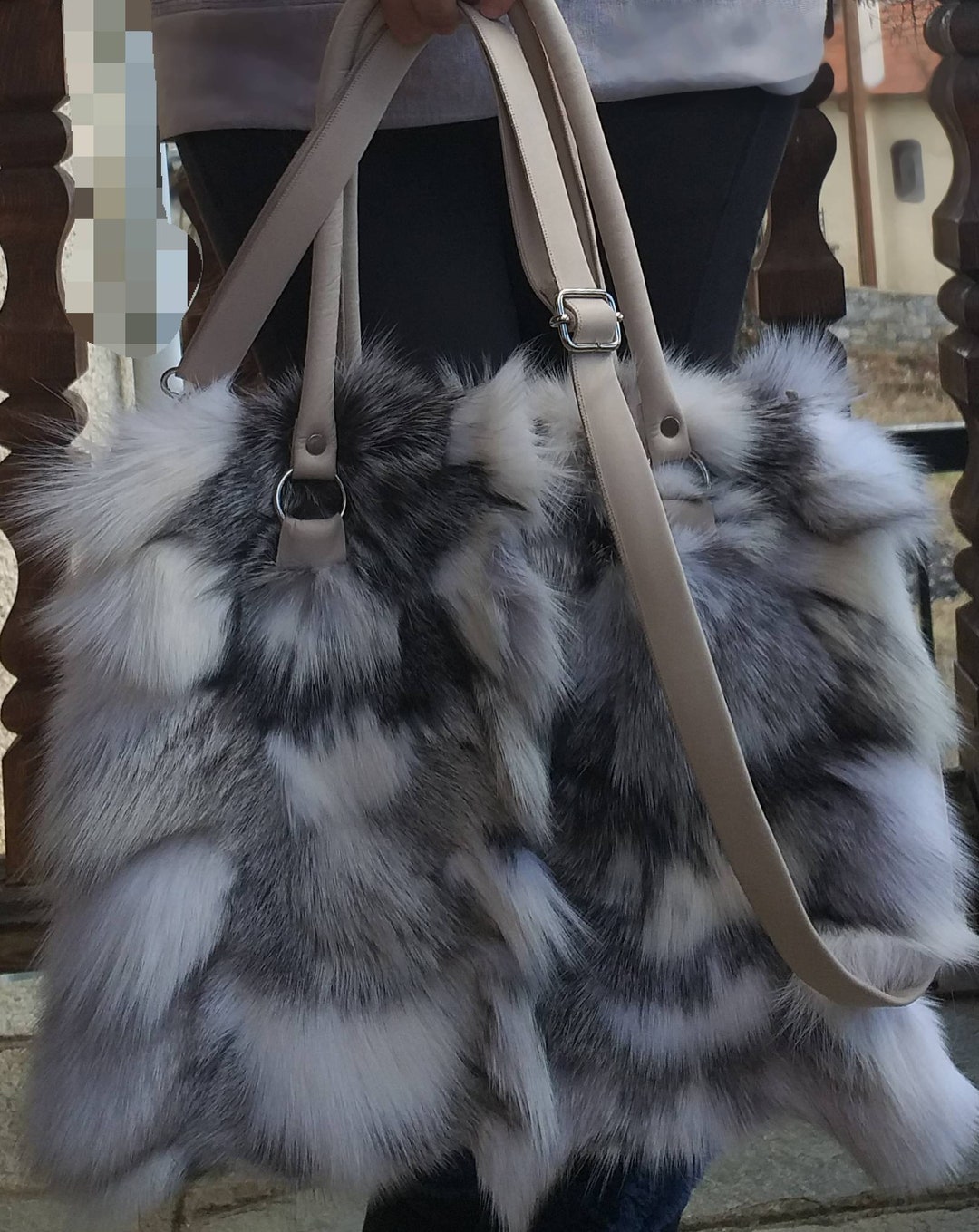 FOX FUR Bag!brand New Real Natural Genuine Fur! - Etsy