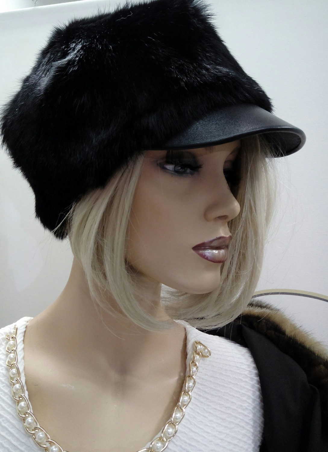 New!Natural,Real Rabbit Fur HAT!