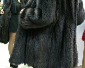 RACCOON FUR COAT!Brand New Real Natural Genuine Fur!