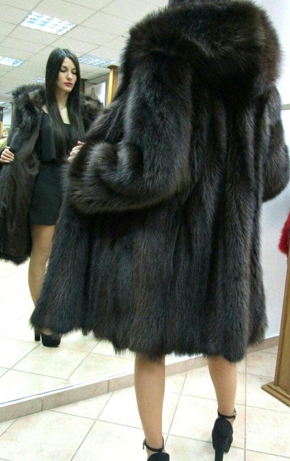 ラクーンファーコート！新品本物の天然本毛皮！ - Etsy 日本
