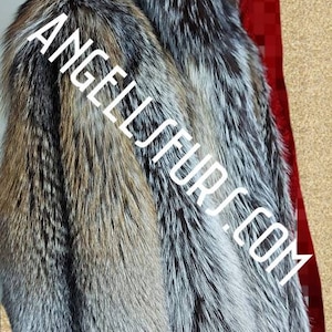 MEN'S HOODED CROSS Fox Coat!Brand New Real Natural Genuine Fur!