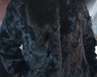 BLACK MINK Fur jacket!Brand New Real Natural Genuine Fur!