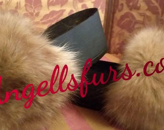 FOX Fur Platforms!Order ANY Color!Brand New Real Natural Genuine Fur