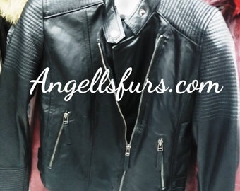 New Real Natural Leather Biker model Jacket!