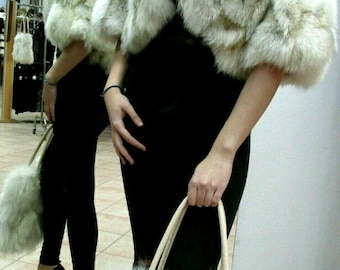FOX BOLERO! ORDER Any Color!Brand New Real Natural Genuine Fur