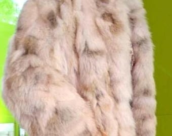 MEN'S GOLDEN Fox Jacket!Brand New Real Natural Fur