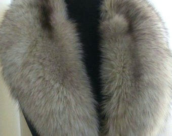 Beige Fox collar!Brand New Real Natural Genuine Fur