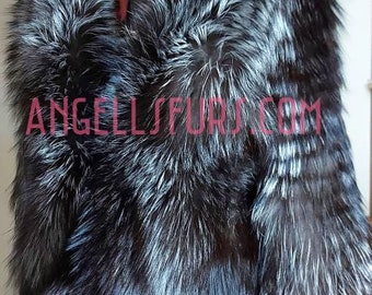 SILVER FOX FULLPELTS Jacket!Brand New Real Natural Genuine Fur!