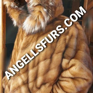 MEN&#39;S MINK CHEVROLET style Jacket!Brand New Real Natural Genuine Fur!
