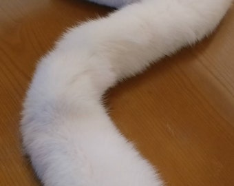 DOUBLE and Longer FOX SCARF!Brand New Real Natural Genuine Fur!
