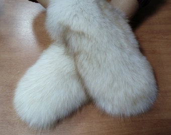 FOX FUR GLOVES!Order Any color!Brand New Natural Real Genuine Fur