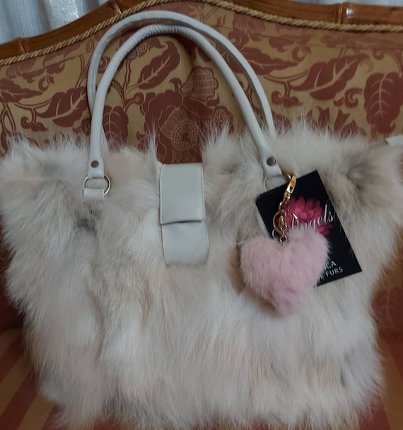 BORSA IN PELLICCIA DI VOLPE! Nuova di zecca, vera pelliccia